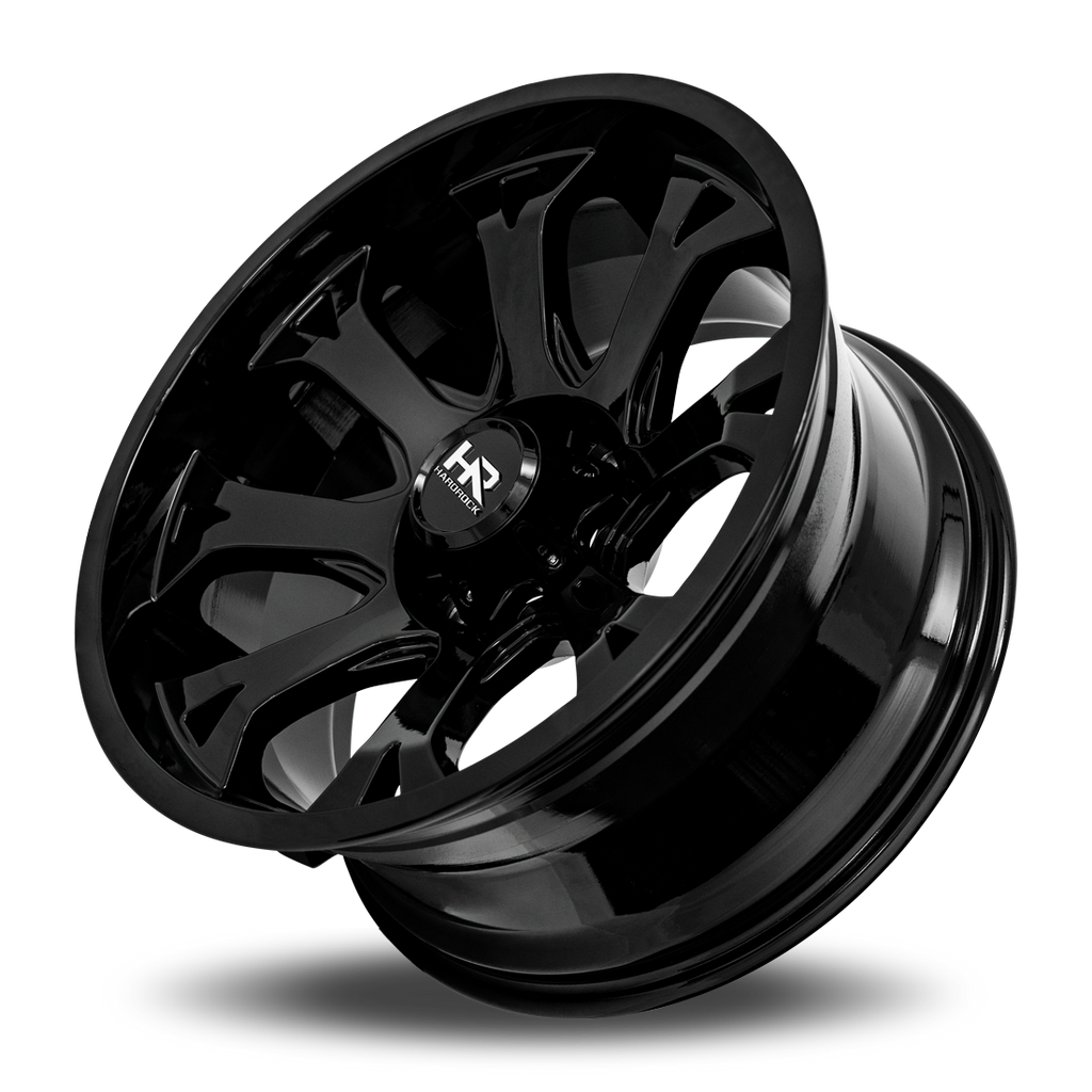 Aluminum Wheels Bloodshot Xposed 22x12 6x135 -51 87.1 Gloss Black Hardrock Offroad