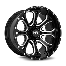 Load image into Gallery viewer, Aluminum Wheels BloodShot Xposed 22x12 5x150 -51 110.3 Gloss Black Milled Hardrock Offroad