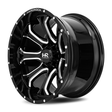 Load image into Gallery viewer, Aluminum Wheels BloodShot Xposed 22x12 5x150 -51 110.3 Gloss Black Milled Hardrock Offroad