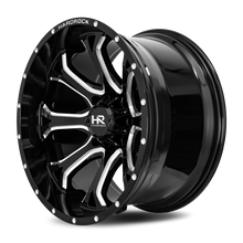 Load image into Gallery viewer, Aluminum Wheels BloodShot Xposed 22x12 5x139.7 -44 87 Gloss Black Milled Hardrock Offroad