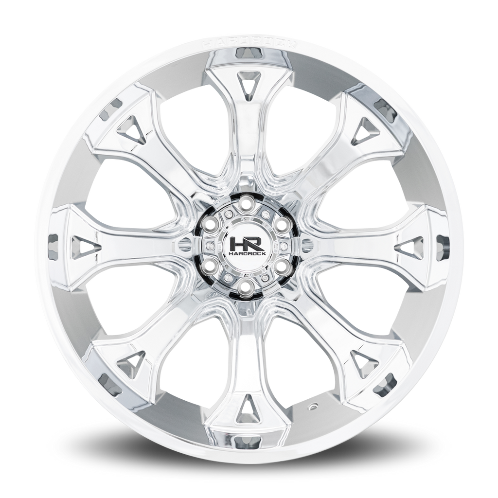 Aluminum Wheels BloodShot Xposed 24x14 6x135 -76 87.1 Chrome Hardrock Offroad