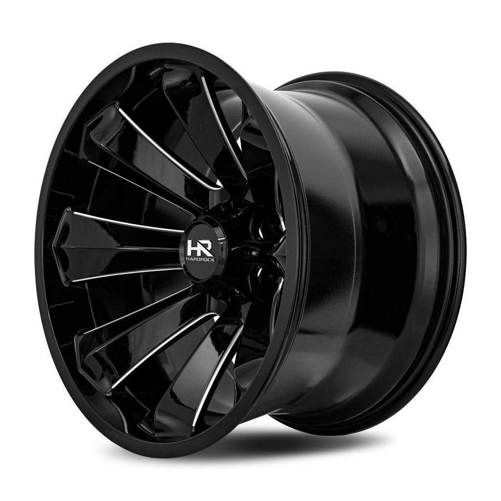 Aluminum Wheels Xplosive Xposed 20x10 6x135 -19 87.1 Gloss Black Milled Hardrock Offroad