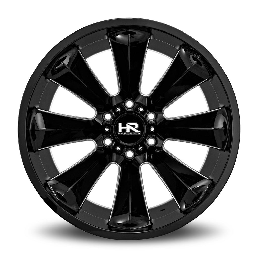 Aluminum Wheels Xplosive Xposed 20x10 5x139.7 -19 87 Gloss Black Milled Hardrock Offroad