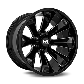 Aluminum Wheels Xplosive Xposed 20x12 5x150 -44 110.3 Gloss Black Milled Hardrock Offroad