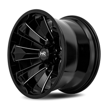 Load image into Gallery viewer, Aluminum Wheels Xplosive Xposed 20x12 5x150 -44 110.3 Gloss Black Milled Hardrock Offroad