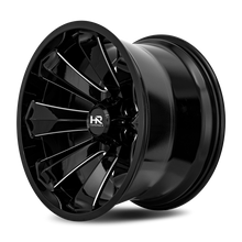 Load image into Gallery viewer, Aluminum Wheels Xplosive Xposed 20x12 6x139.7 -44 108 Gloss Black Milled Hardrock Offroad