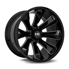 Load image into Gallery viewer, Aluminum Wheels Xplosive Xposed 22x12 5x139.7 -51 87 Gloss Black Milled Hardrock Offroad