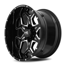 Load image into Gallery viewer, Aluminum Wheels Reckless Xposed 22x12 8x180 -51 124.3 Gloss Black Milled Hardrock Offroad