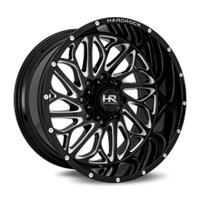 Load image into Gallery viewer, Aluminum Wheels BlackTop Xposed 22x12 6x135 -51 87.1 Gloss Black Milled Hardrock Offroad