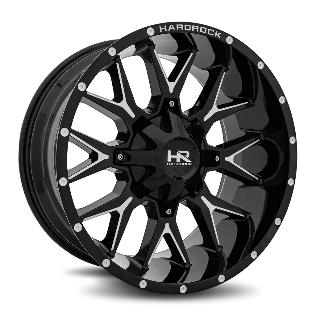 Aluminum Wheels Affliction 20x9 Blank 0 108 Gloss Black Milled Hardrock Offroad