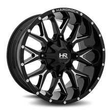 Load image into Gallery viewer, Aluminum Wheels Affliction 20x9 Blank 0 108 Gloss Black Milled Hardrock Offroad