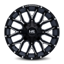 Aluminum Wheels Affliction 20x9 8x165.1 0 125.2 Satin Black Milled Hardrock Offroad