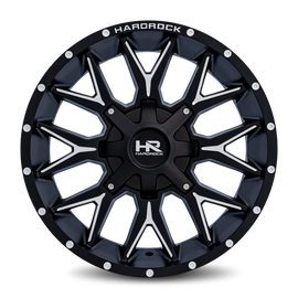 Aluminum Wheels Affliction 20x9 5x150/139.7 18 110.3 Satin Black Milled Hardrock Offroad