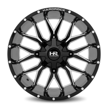 Load image into Gallery viewer, Aluminum Wheels Affliction 22x10 8x180 -19 124.3 Gloss Black Milled Hardrock Offroad