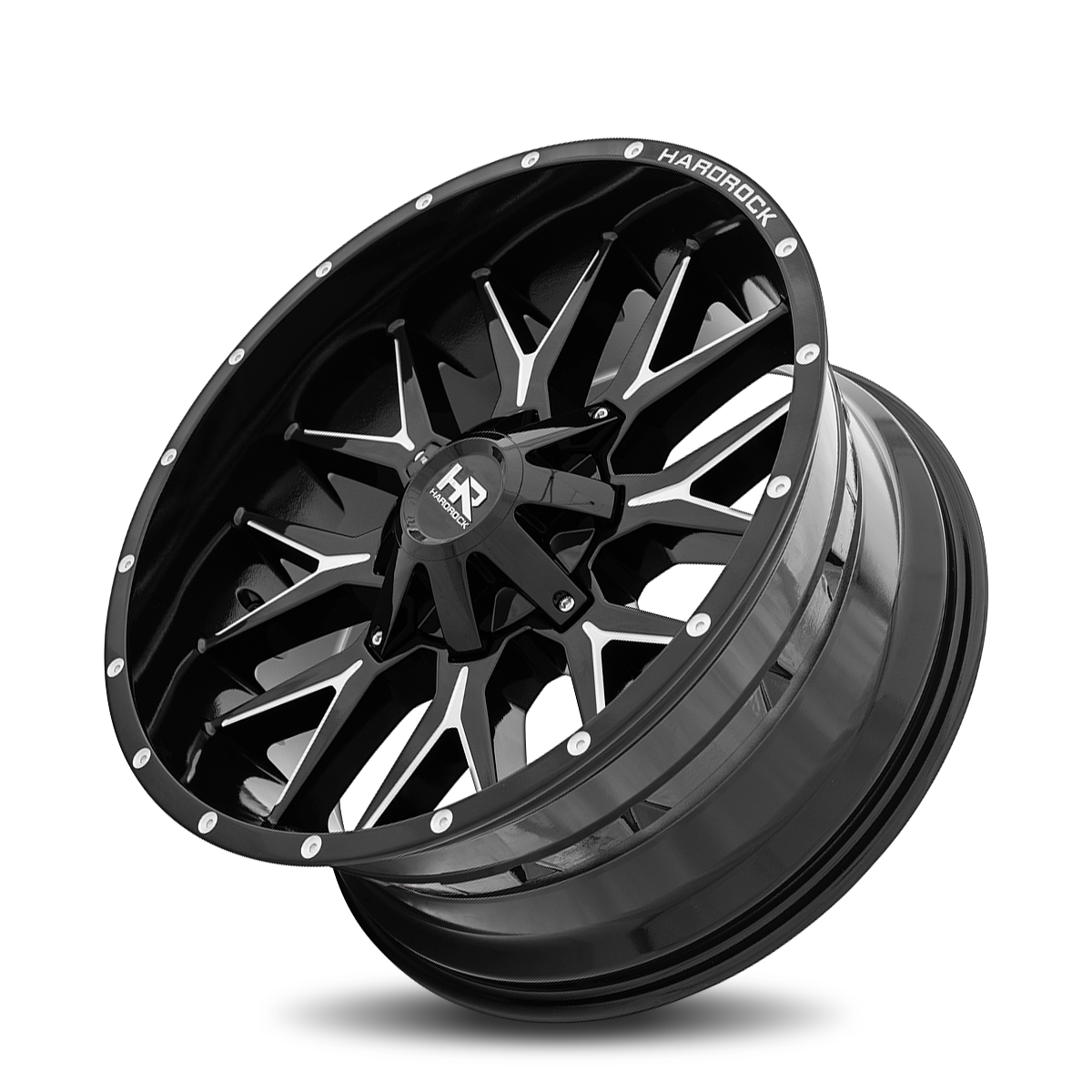 Jkhg Aluminum Wheels Affliction 22x10 5x139.7/150 -19 110.3 Gloss Black Mil ...