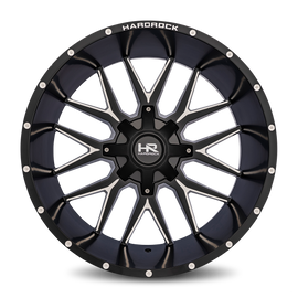 Aluminum Wheels Affliction 24x14 5x150/139.7 -76 110.3 Satin Black Milled Hardrock Offroad