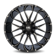 Load image into Gallery viewer, Aluminum Wheels Affliction 24x14 5x150/139.7 -76 110.3 Gloss Black Milled Hardrock Offroad