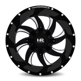 Aluminum Wheels Devious 20x12 6x135/139.7 -44 108 Gloss Black Milled Hardrock Offroad