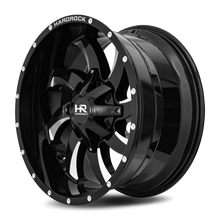 Load image into Gallery viewer, Aluminum Wheels Devious 22x10 6x135/139.7 -19 108 Gloss Black Milled Hardrock Offroad