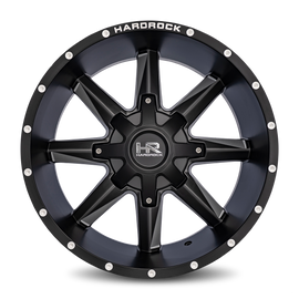 Aluminum Wheels Hardcore 20x12 5x127/139.7 -44 87.1 Satin Black Milled Hardrock Offroad