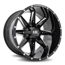 Load image into Gallery viewer, Aluminum Wheels Hardcore 20x12 5x127/139.7 -44 87 Gloss Black Milled Hardrock Offroad