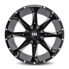 Load image into Gallery viewer, Aluminum Wheels Hardcore 20x12 8x165.1 -44 125.2 Gloss Black Milled Hardrock Offroad