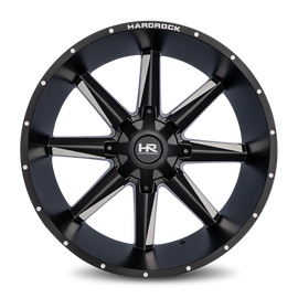 Aluminum Wheels Hardcore 26x14 8x170 -76 125.2 Satin Black Milled Hardrock Offroad