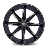 Aluminum Wheels Hardcore 26x14 8x170 -76 125.2 Satin Black Milled Hardrock Offroad