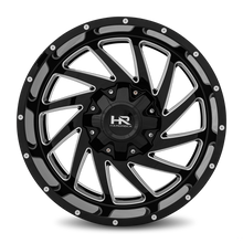 Load image into Gallery viewer, Aluminum Wheels Crusher 20x10 6x135/139.7 -19 108 Gloss Black Milled Hardrock Offroad