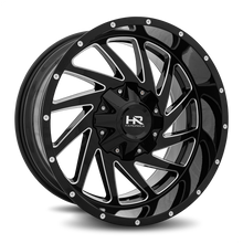 Load image into Gallery viewer, Aluminum Wheels Crusher 20x10 6x135/139.7 -19 108 Gloss Black Milled Hardrock Offroad