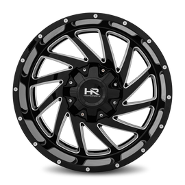 Aluminum Wheels Crusher 20x10 5x150/139.7 -19 110.3 Gloss Black Milled Hardrock Offroad