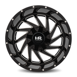 Aluminum Wheels Crusher 20x12 6x135/139.7 -44 108 Gloss Black Milled Hardrock Offroad