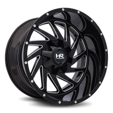 Load image into Gallery viewer, Aluminum Wheels Crusher 20x12 8x180 -44 124.3 Gloss Black Milled Hardrock Offroad