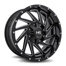 Load image into Gallery viewer, Aluminum Wheels Crusher 20x9 8x180 0 124.3 Gloss Black Milled Hardrock Offroad