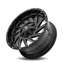 Load image into Gallery viewer, Aluminum Wheels Crusher 20x9 8x165.1 0 125.2 Gloss Black Milled Hardrock Offroad