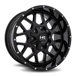 Aluminum Wheels Gunner 20x10 8x165.1 -19 125.2 Gloss Black Hardrock Offroad