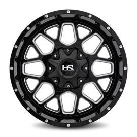 Aluminum Wheels Gunner 20x10 5x150/139.7 -19 110.3 Gloss Black Milled Hardrock Offroad