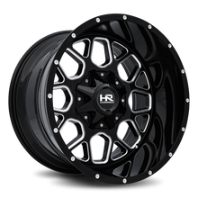 Load image into Gallery viewer, Aluminum Wheels Gunner 20x12 5x127/139.7 -44 87 Gloss Black Milled Hardrock Offroad