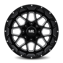 Load image into Gallery viewer, Aluminum Wheels Gunner 20x12 8x165.1 -44 125.2 Gloss Black Milled Hardrock Offroad