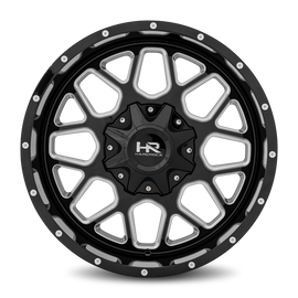 Aluminum Wheels Gunner 20x9 6x120/139.7 0 78.1 Gloss Black Milled Hardrock Offroad