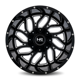 Aluminum Wheels Destroyer 20x12 5x127/139.7 -51 87 Gloss Black Milled Hardrock Offroad