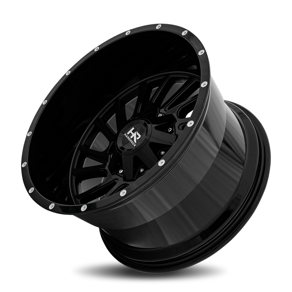 Aluminum Wheels Overdrive 20x12 6x135/139.7 -51 108 Gloss Black Hardrock Offroad