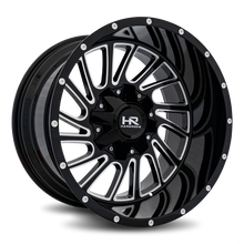 Load image into Gallery viewer, Aluminum Wheels Overdrive 20x12 5x127/139.7 -51 87 Gloss Black Milled Hardrock Offroad