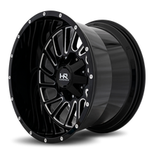 Load image into Gallery viewer, Aluminum Wheels Overdrive 20x12 5x127/139.7 -51 87 Gloss Black Milled Hardrock Offroad