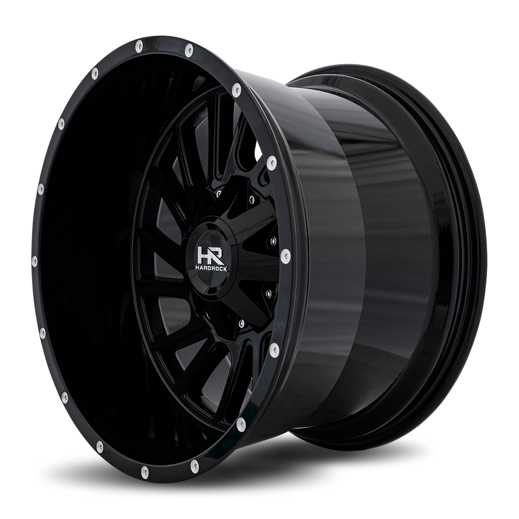Aluminum Wheels Overdrive 20x12 5x150/139.7 -51 108 Gloss Black Hardrock Offroad