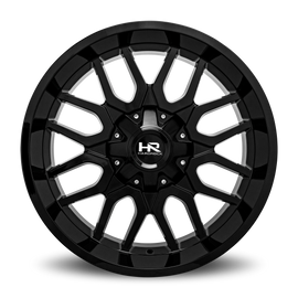 Aluminum Wheels Commander 22x10 5x127/139.7 -25 87 Gloss Black Hardrock Offroad