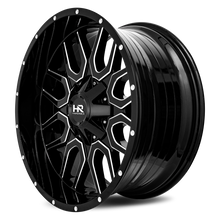 Load image into Gallery viewer, Aluminum Wheels Commander 22x10 8x165.1 -19 125.2 Gloss Black Milled Hardrock Offroad