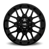 Aluminum Wheels Commander 22x10 8x165.1 -25 125.2 Gloss Black Hardrock Offroad