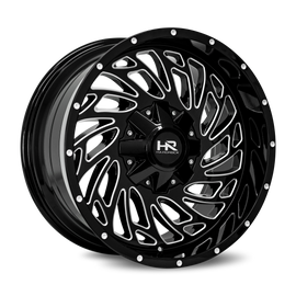 Aluminum Wheels Attack 20x10 6x135/139.7 -19 108 Gloss Black Milled Hardrock Offroad