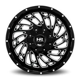 Aluminum Wheels Attack 20x10 5x150/139.7 -19 110.3 Gloss Black Milled Hardrock Offroad